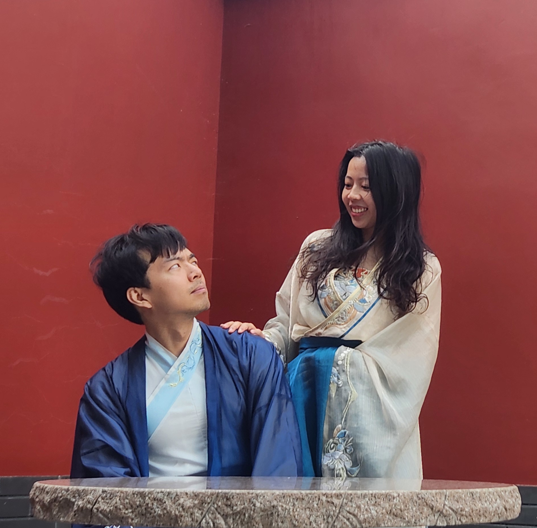 Engagement portrait of Chanel and Nicholas